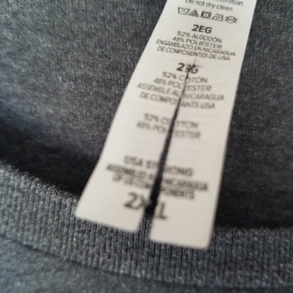 Nasa T-Shirt Men's 2XL Short Sleeves Dark Gray Space Logo - Picture 3 of 6